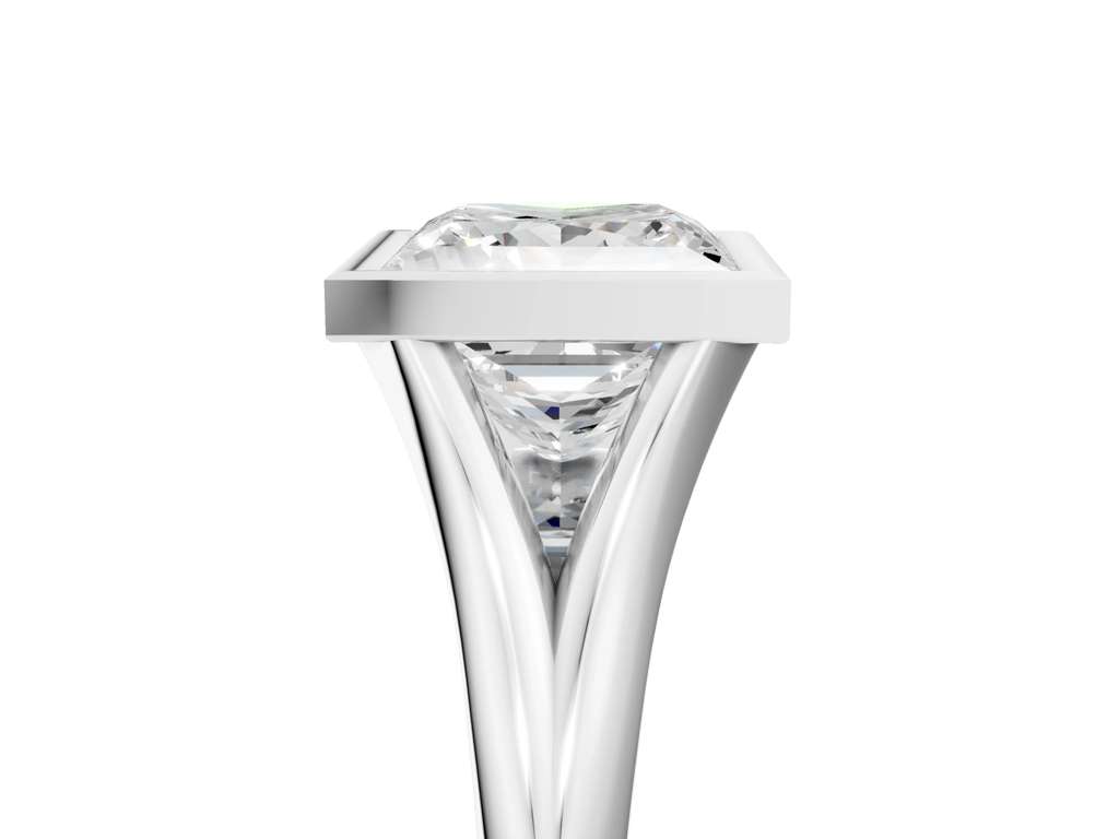 PRINCESS ACCENTED BEZEL RING