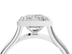 PRINCESS ACCENTED BEZEL RING