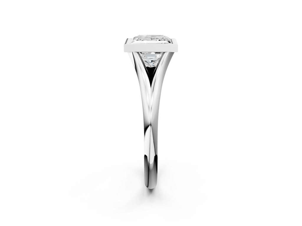 PRINCESS ACCENTED BEZEL RING