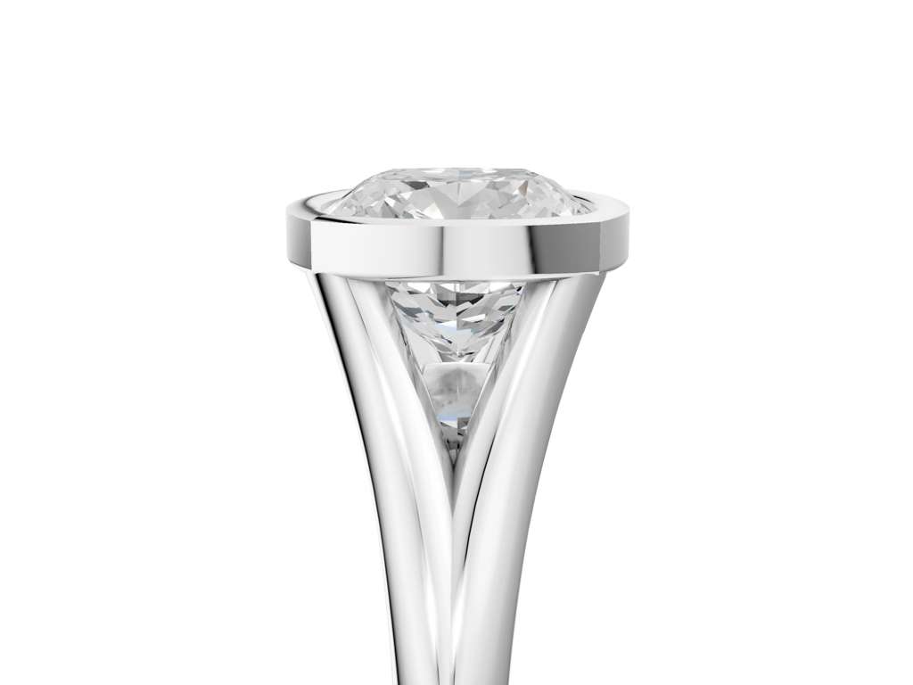 CUSHION ACCENTED BEZEL RING