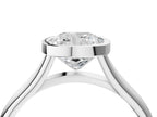 CUSHION ACCENTED BEZEL RING