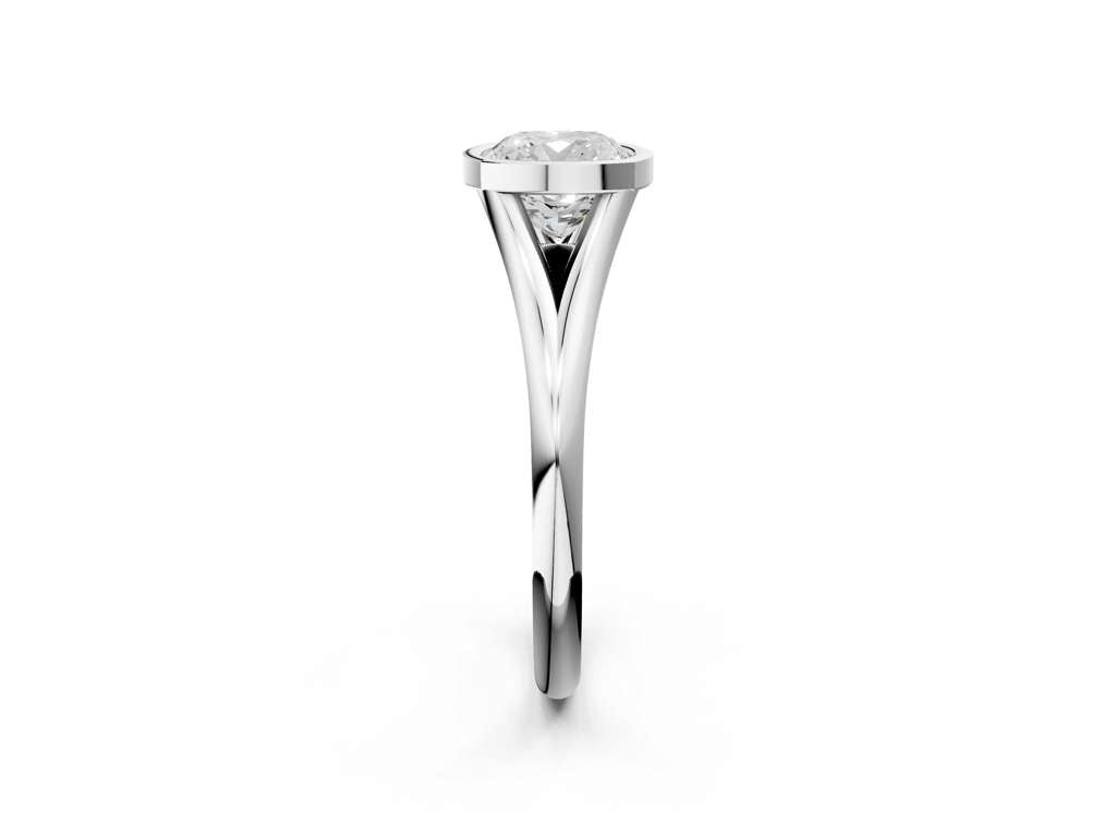 CUSHION ACCENTED BEZEL RING