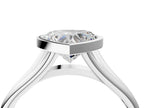 HEART ACCENTED BEZEL RING