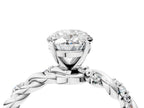 OVAL TWISTED PAVE RING