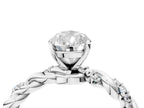 PEAR TWISTED PAVE RING