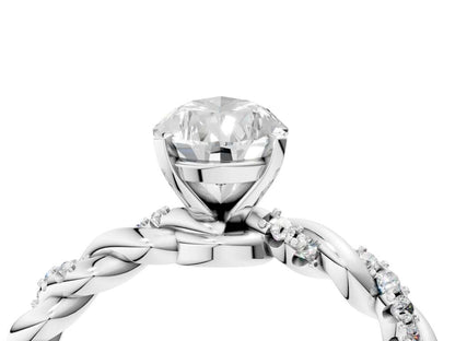 PEAR TWISTED PAVE RING - M&D Signature Jewels