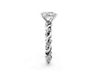 PEAR TWISTED PAVE RING