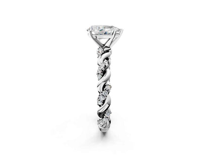 PEAR TWISTED PAVE RING - M&D Signature Jewels