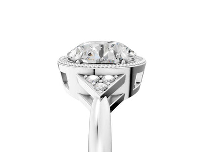ROUND MILGRAIN VINTAGE RING - M&D Signature Jewels