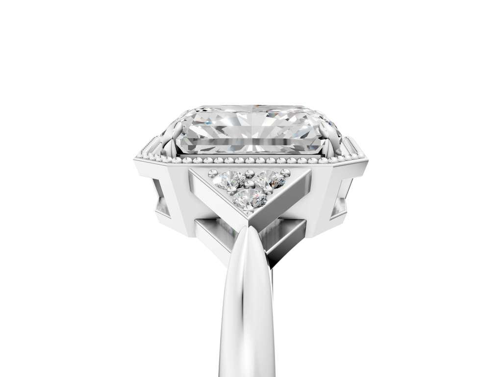 RADIANT MILGRAIN VINTAGE RING