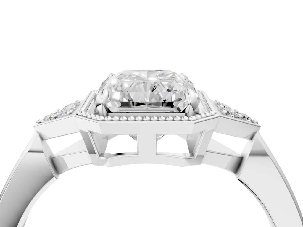 RADIANT MILGRAIN VINTAGE RING
