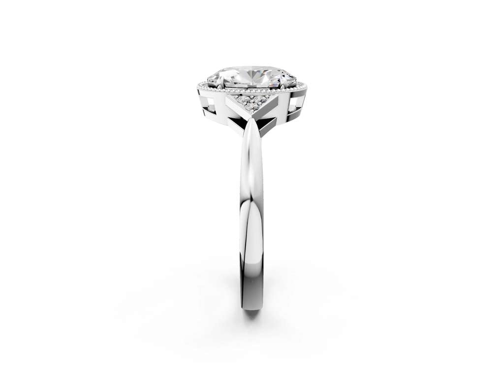 OVAL MILGRAIN VINTAGE RING