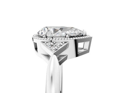 PEAR MILGRAIN VINTAGE RING - M&D Signature Jewels