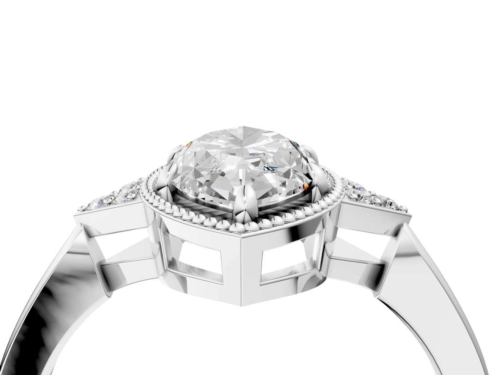 MARQUISE MILGRAIN VINTAGE RING