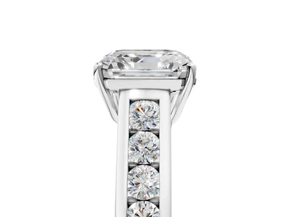 ASSCHER CHANNEL RING - M&D Signature Jewels