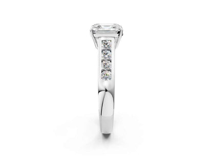 ASSCHER CHANNEL RING - M&D Signature Jewels