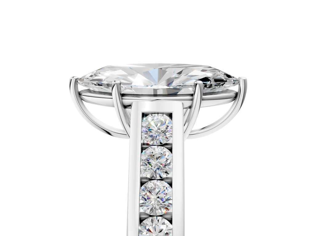 MARQUISE CHANNEL RING