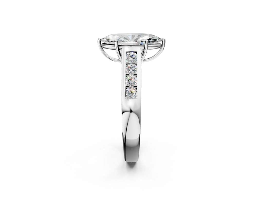 MARQUISE CHANNEL RING