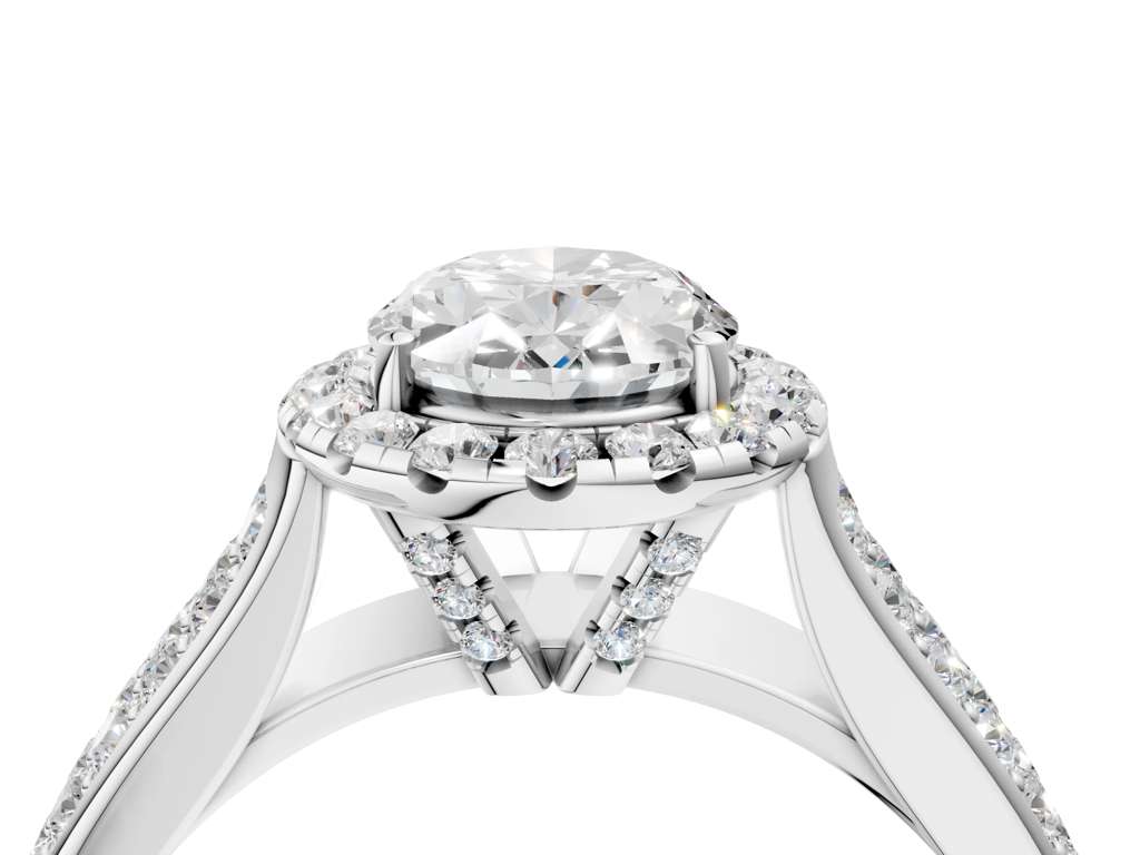 OVAL THREE ROW VINTAGE RING