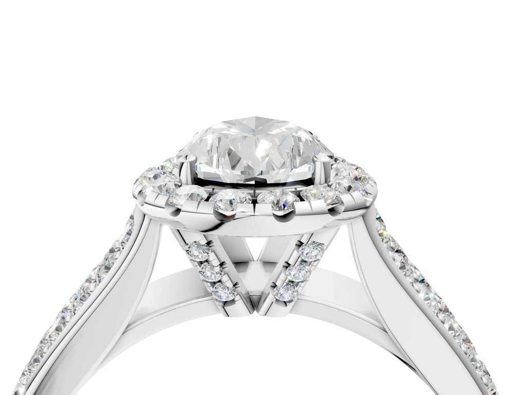 PEAR THREE ROW VINTAGE RING