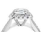 ASSCHER THREE ROW VINTAGE RING