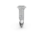 EMERALD THREE ROW VINTAGE RING
