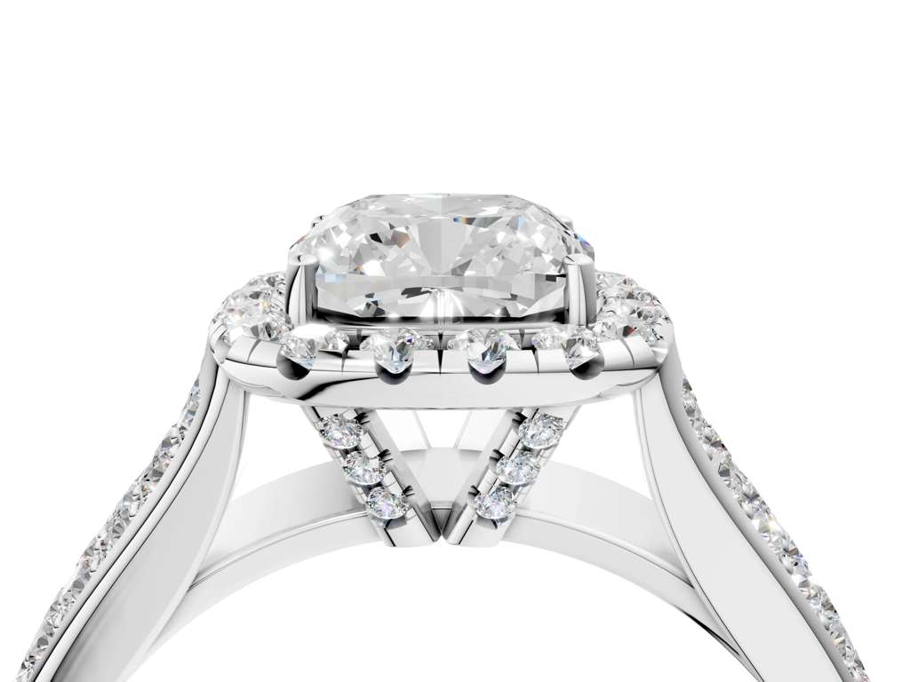 CUSHION THREE ROW VINTAGE RING