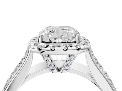 CUSHION THREE ROW VINTAGE RING - M&D Signature Jewels