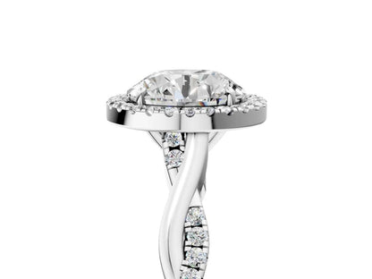 ROUND TWIST HALO - M&D Signature Jewels