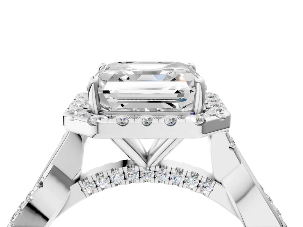 ASSCHER TWIST HALO