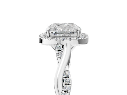 CUSHION TWIST HALO - M&D Signature Jewels
