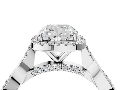 CUSHION TWIST HALO - M&D Signature Jewels