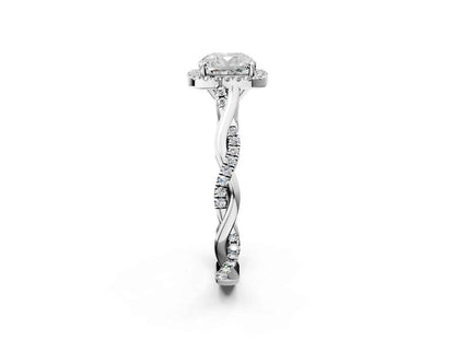 CUSHION TWIST HALO - M&D Signature Jewels
