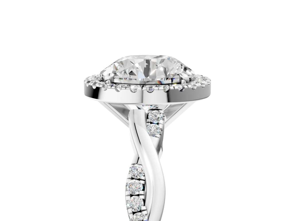 ROUND TWISTED PAVE WITH HALO