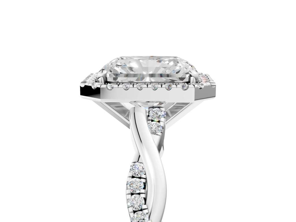 RADIANT TWISTED PAVE WITH HALO