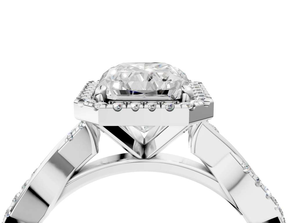 RADIANT TWISTED PAVE WITH HALO