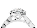 OVAL TWISTED PAVE WITH HALO