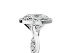 OVAL TWISTED PAVE WITH HALO