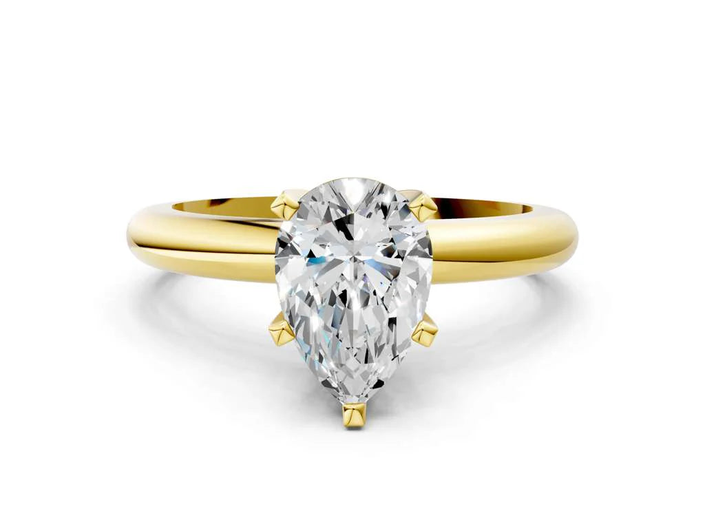 Pear engagement ring