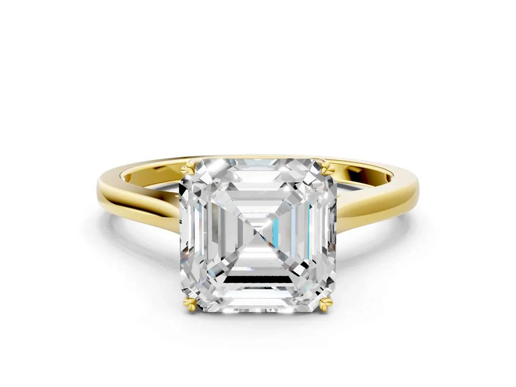 Asscher engagement ring