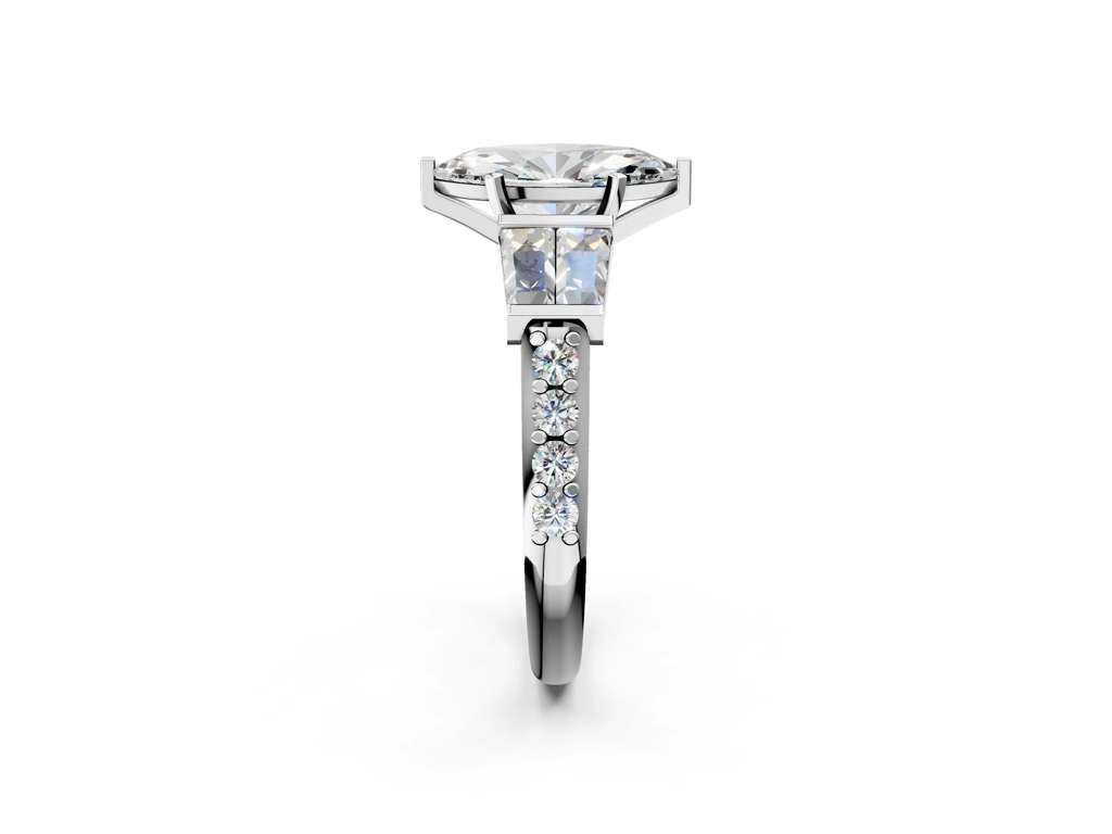 MARQUISE BAGUETTE CHANNEL RING
