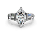 MARQUISE BAGUETTE CHANNEL RING