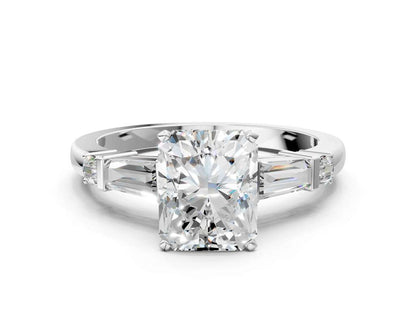 RADIANT BAGUETTE ROUND CHANNEL RING - M&D Signature Jewels