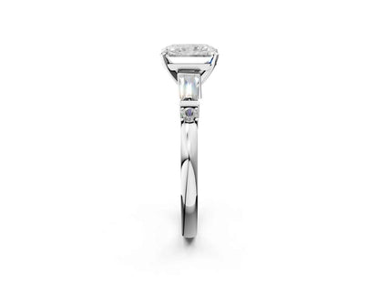 RADIANT BAGUETTE ROUND CHANNEL RING - M&D Signature Jewels