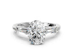 OVAL BAGUETTE ROUND CHANNEL RING