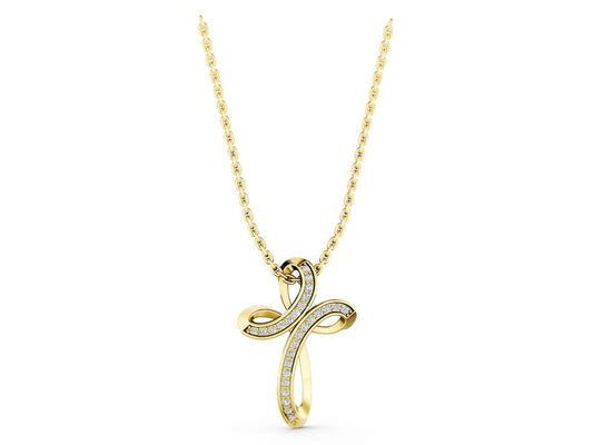 ROUND CROSS PENDANT - M&D Signature Jewels