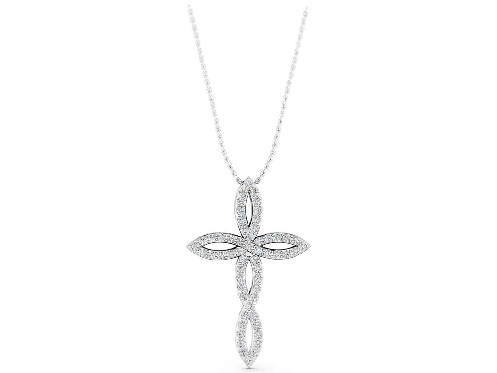 TWIST CROSS PENDANT