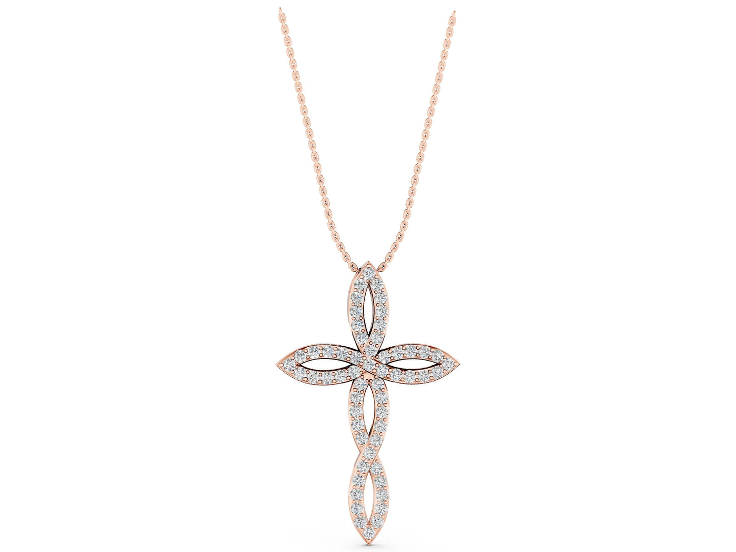 TWIST CROSS PENDANT - M&D Signature Jewels