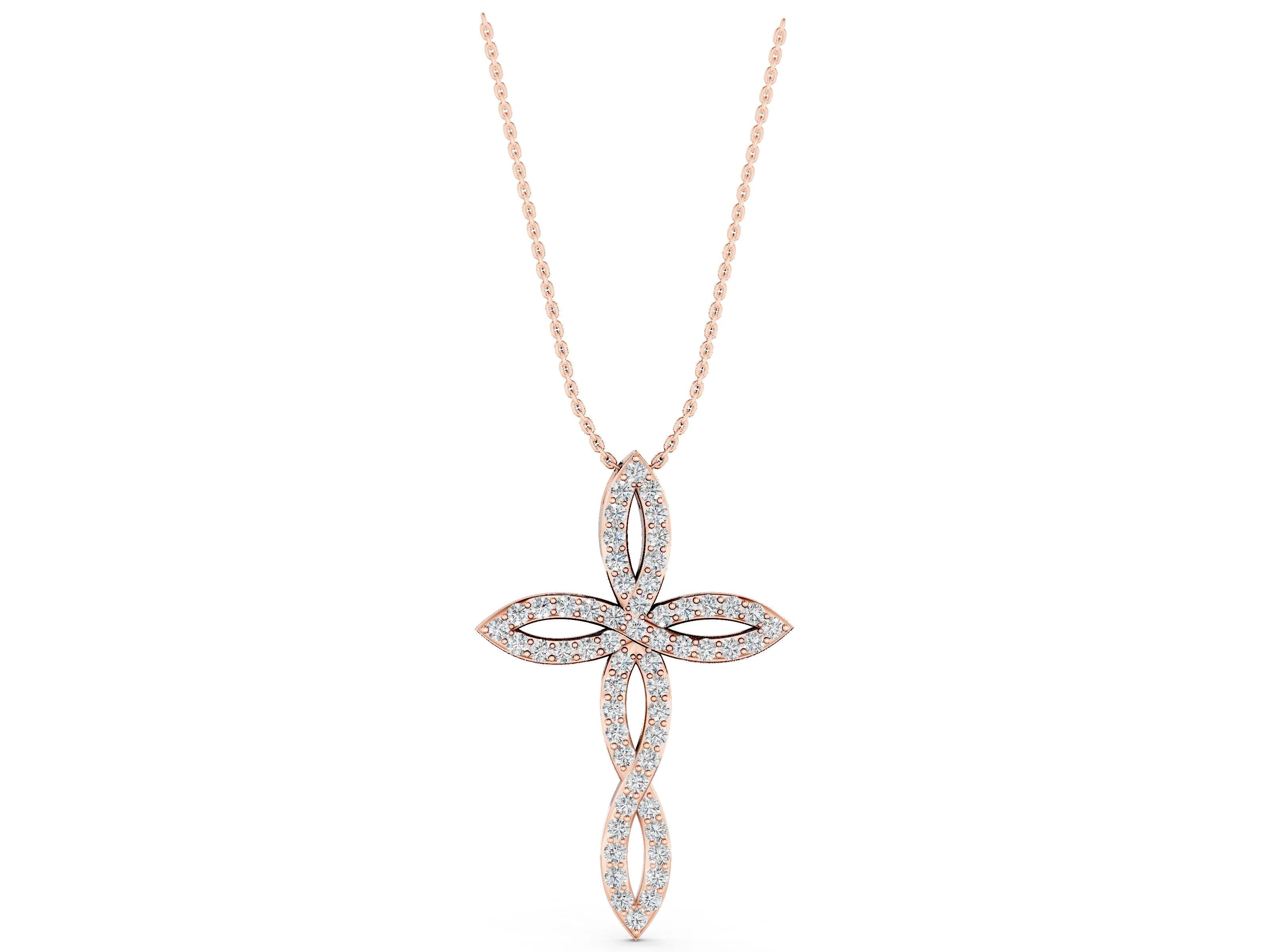 TWIST CROSS PENDANT
