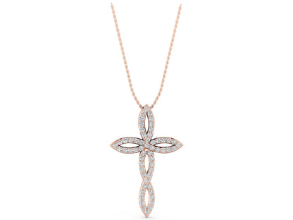 TWIST CROSS PENDANT - M&D Signature Jewels